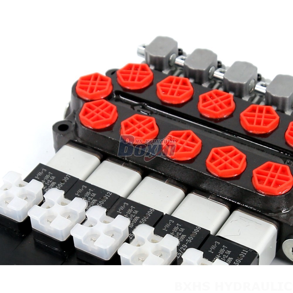 OEM/ODM/Private Label Custom Manufacturing for Q45 Solenoid And Manual 5 Spool Monoblock Directional Valve detail image